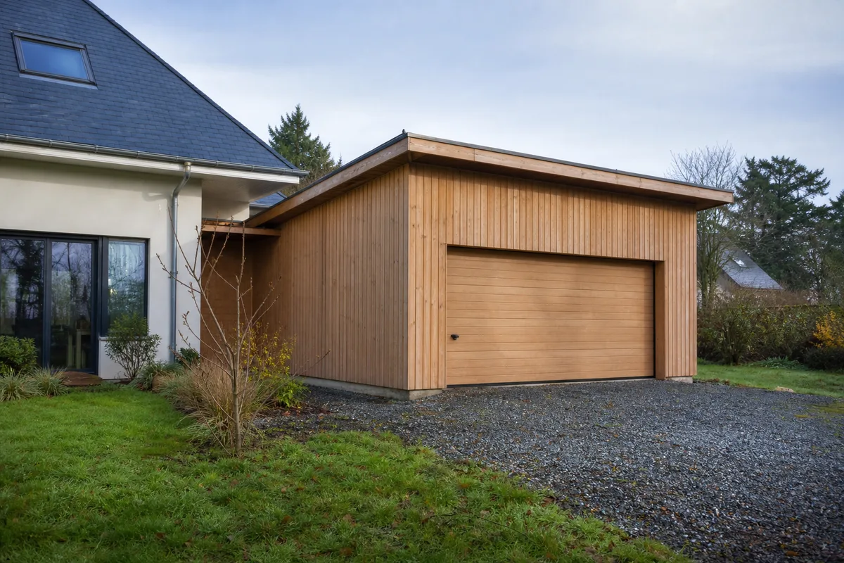 Garage ossature bois en Loire-Atlantique : permis et prix